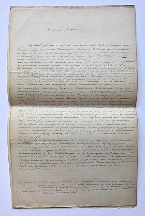 [Manuscript, 19th century] Biografie van Adrianus Poirtiers S.J., opgesteld door L. Janssen, 19e-...