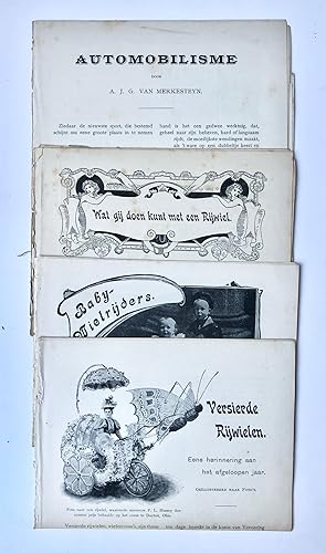 [Printed publications, Bicycles, bikes, 20th century] Five brochures about cycling, bikes, bicycl...