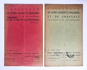 [Sale catalogue, bookshop Elzas, Elsas, 1930] Two sale catalogues: " Catalogue de livres anciens ...