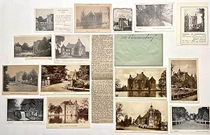[Postcards and other images castle Cannenburg] ca 24 images, postcards, photo's etc of kasteel De...