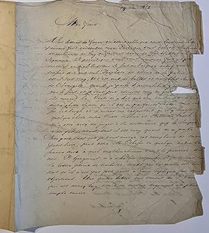 Manuscript 19th century | 19th century copy of a letter of Christiaan Huygens, d.d. 19-1-1652 to ...