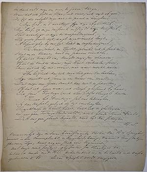 Manuscript poetry 19th century | Two poems signed H.S. (probably Hendrik Laurensz. Spieghel), 19t...