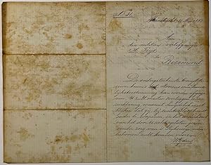 Manuscript 1880 | Brief van de commandant 2e Regt. Infanterie d.d. Maastricht 1880, aan milicien-...