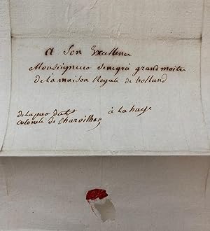 [Manuscript, letter, The Hague, Lodewijk Napoleon] Brief van luit. kolonel De Charvilhac, d.d. 's...