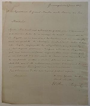 Manuscript Groningen 1807 | Brief van E.J. Thomassen a Thuessink, d.d. Groningen 1-6-1807, aan de...