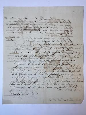 [Manuscript 1807] PERRET GENTIL--- Brief van L.H. Perret Gentil, d.d. 's-Gravenhage 8-10-1807, aa...