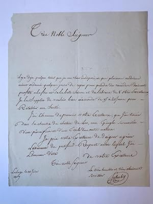 [Manuscript 1807] Brief van Saberbis, d.d. Gravenhage 10-6-1807, aan de grootmeester van Lodewijk...