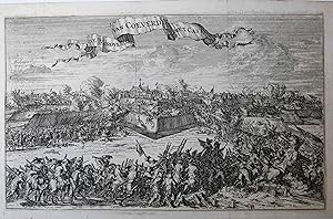 [Antique print, eching, disaster year 1672] De verovering van Coeverde[n] met cast[eel], 30 decem...