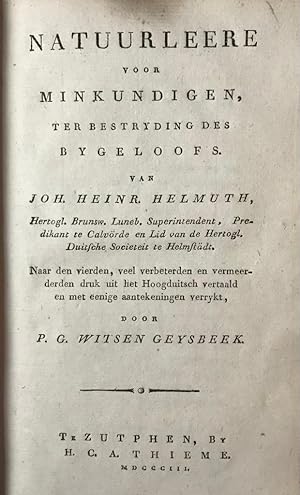 [Science 1803] Natuurleere voor minkundigen ter bestryding des bygeloofs, vertaald uit het Duits ...