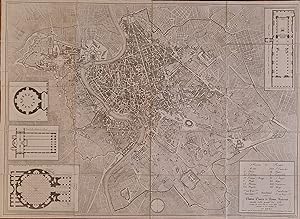 [Large map of Rome, cartography, 1816] Nuova pianta di Roma moderna estratta dalla grande del Nol...