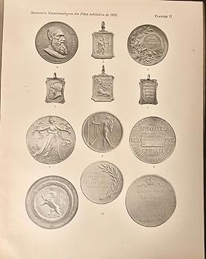 [Antique book, numismatic, numismatiek] Souvenirs numismatiques des fètes jubilaires de 1905, Bru...