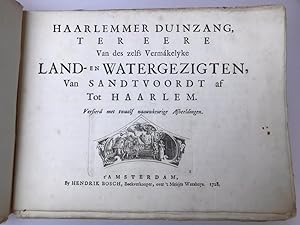 Illustrated, Landscapes, 1728 | Haarlemmer duinzang, ter eere van des zelfs vermakelyke land- en ...