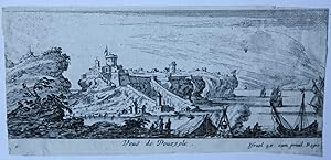 Antique print, etching | View of Pozzuoli, published ca. 1640, 1 p.