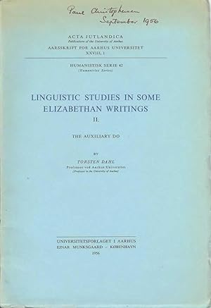 Linguistic Studies in Some Elizabethan Writings II: The Auxiliary Do