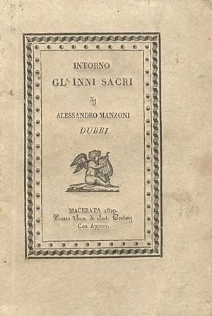 Intorno gl'Inni Sacri di Alessandro Manzoni. Dubbi (.).