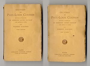Oeuvres de Paul-Louis Courier. Edition augmentée de nombreuses lettres nouvelles, avec préface et...