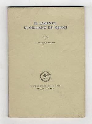 El lamento di Giuliano de' Medici.