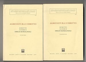 AGRICOLTURA E DIRITTO. Scritti in onore di Emilio Romagnoli.