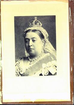 Engraving of Queen Victoria.