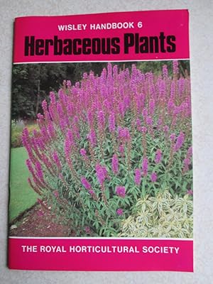 Hardy Herbaceous Plants. Wisley Handbook 6