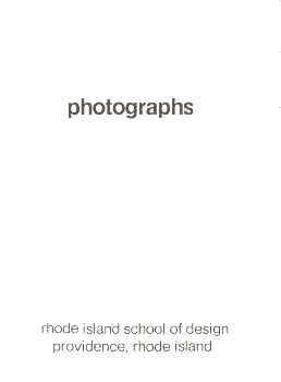 PHOTOGRAPHS: RHODE ISLAND SCHOOL OF DESIGN
