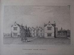 A Single Original Lithograph Illustrating Wakehurst Place in Sussex. Published By Priestley & Wea...