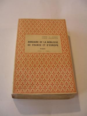 ANNUAIRE DE LA NOBLESSE 89e VOLUME 1960 ( 117e ANNEE )