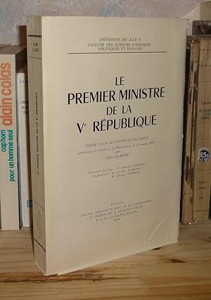 Le premier ministre de la Ve République, thèse pour le doctorat en droit, Paris, 1972.