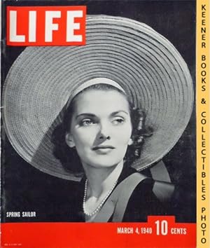 Life Magazine March 4, 1940 - Volume 8, Number 10 - Cover: Spring Sailor - Anita Colby