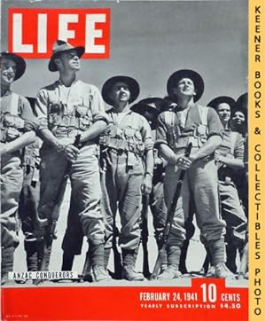 Life Magazine February 24, 1941 - Volume 10, Number 8 - Cover: Anzac Conquerors