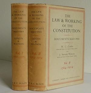 The Law and Working of the Constitution, Documents 1660-1914