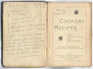 Domestic and Economical Cookery Recipes with Special Hints on Gas Cooking