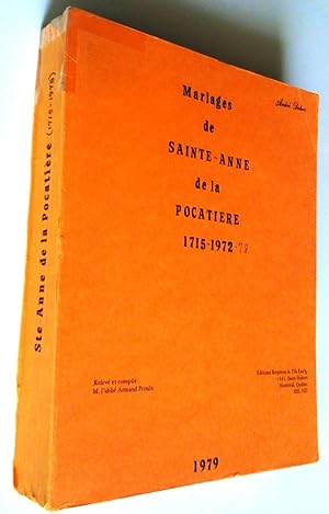 Mariages de Sainte-Anne de la Pocatière 1715-1972