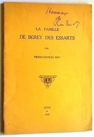 La famille de Berey des Essarts