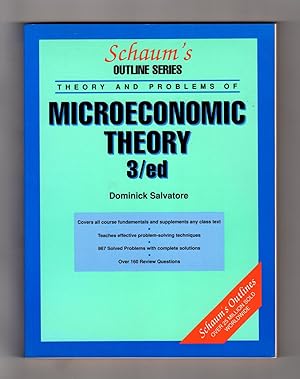 Theory and Problems of Microeconomic Theory (Schaum's Outline Series). Examination Copy.