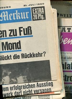 Sammlung / Konvout zur ersten Mondlandung am 21. Juli 1969.