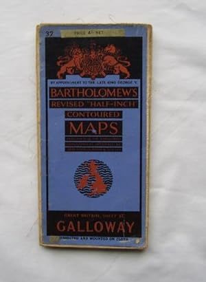 Bartholomew's Revised Half Inch Contoured Maps : Sheet 37 Galloway