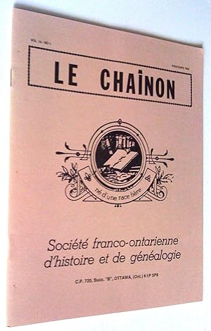 Le Chaînon, vol. 10, no 1, printemps 1992