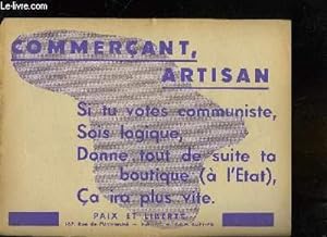 TRACT POLITIQUE " COMMERCANT ARTISAN"