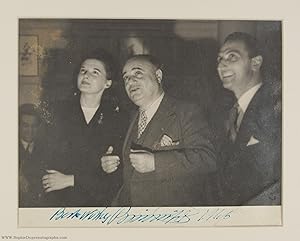 Cheerful Signed Press Photograph, (Beniamino, 1890-1957, Italian Tenor)