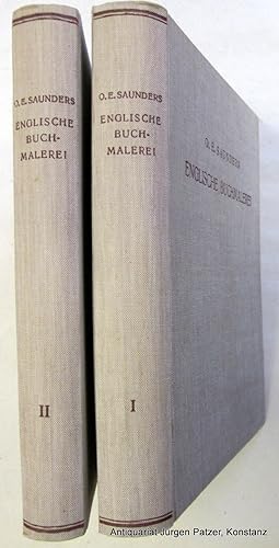 Englische Buchmalerei. Aus dem Englischen von H. Weigelt. 2 Bände. Firenze, Pantheon u. München, ...