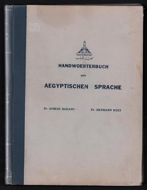 Handwoerterbuch Der Aegyptischen Sprache. 1 Auflage