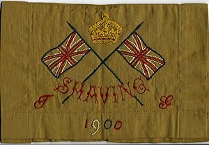 1900 Embroidered Boer War shaving kit bag