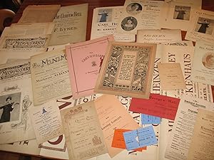 Unique Personal Archive Of Carl Heinzen, Violinist, Consisting Of Ephemera Relating To His Perfor...