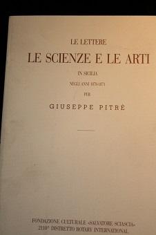 LE LETTERE LE SCIENZE LE ARTI IN SICILIA, NEGLI ANNI 1870-1871