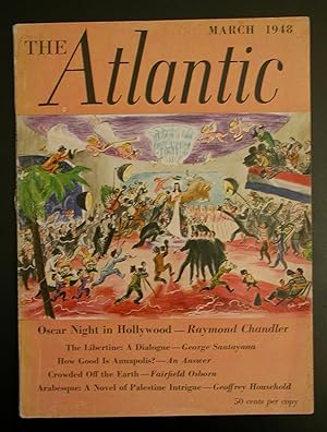 First Publication of Raymond Chandler's Article "Oscar Night in Hollywood" in: The Atlantic Month...