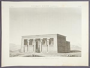 Environs d'Esné (Latopolis) Vue Perspective du Temple au Nord d'Esné