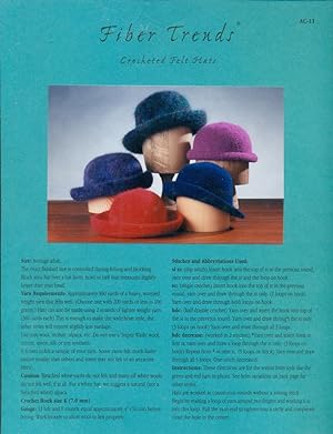 FIBER TRENDS : CROCHETED FELTED HATS : 1995, AC 11