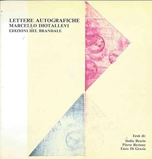 Lettere Autografiche Marcello Diotallevi