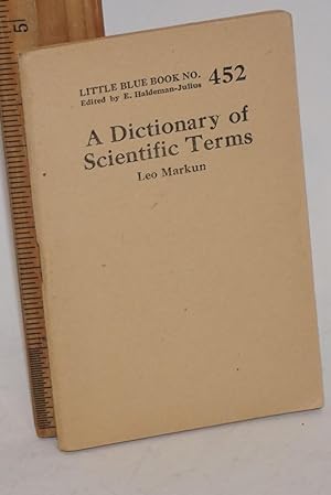 A dictionary of scientific terms